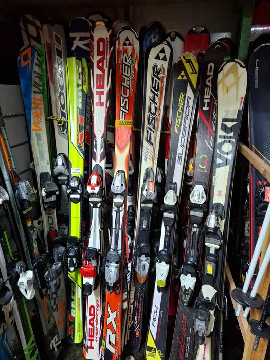 narty od 140cm Atomic Fischer Head Elan Rossignol Dynastar Volkl Tecno