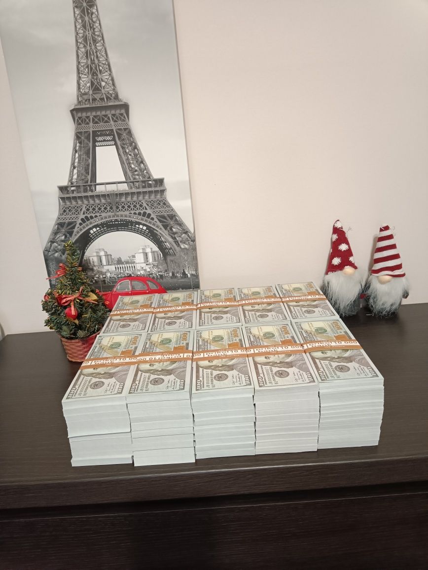 100 пачек 100$ долларов Миллион долларов Сувенирные деньги Гроші