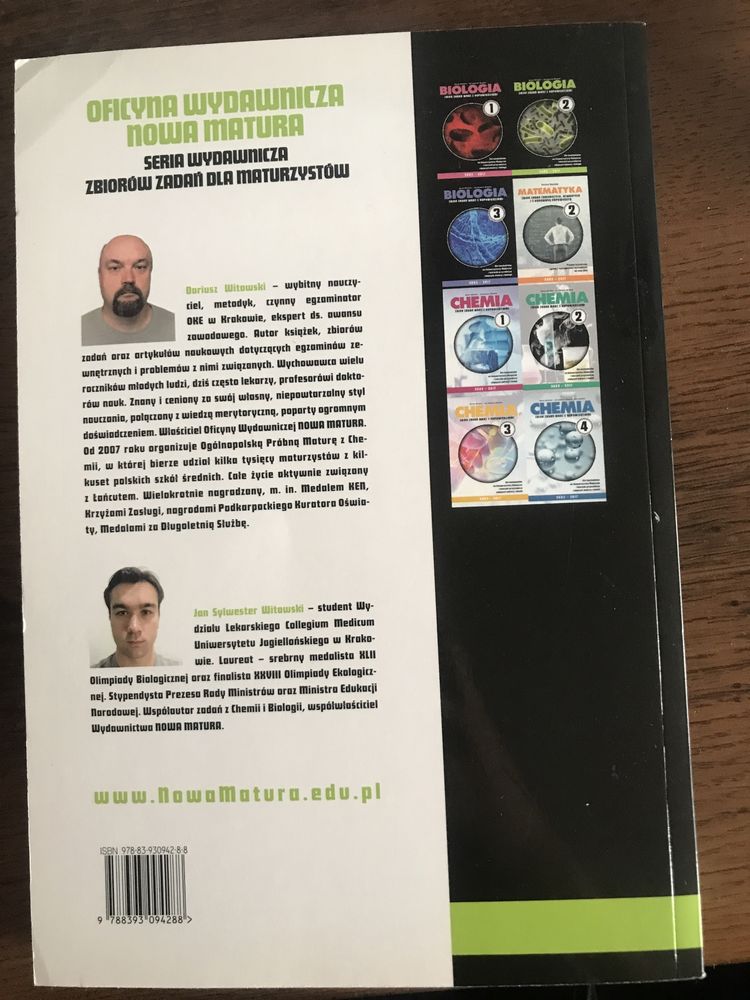 Książka ze zbiorem zadań z biologii