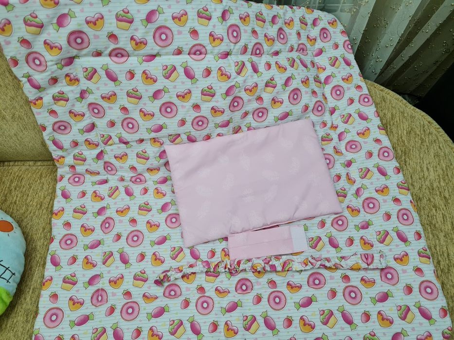 Конверт-одеяло двухсторонний для выписки, в коляску или кроватку