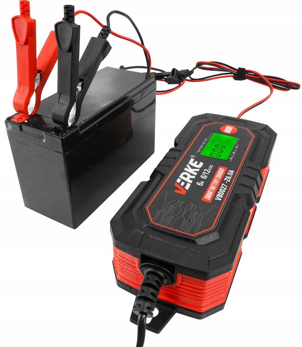 PROSTOWNIK Ładowarka Do Akumulatora LCD 6V 12V 6A