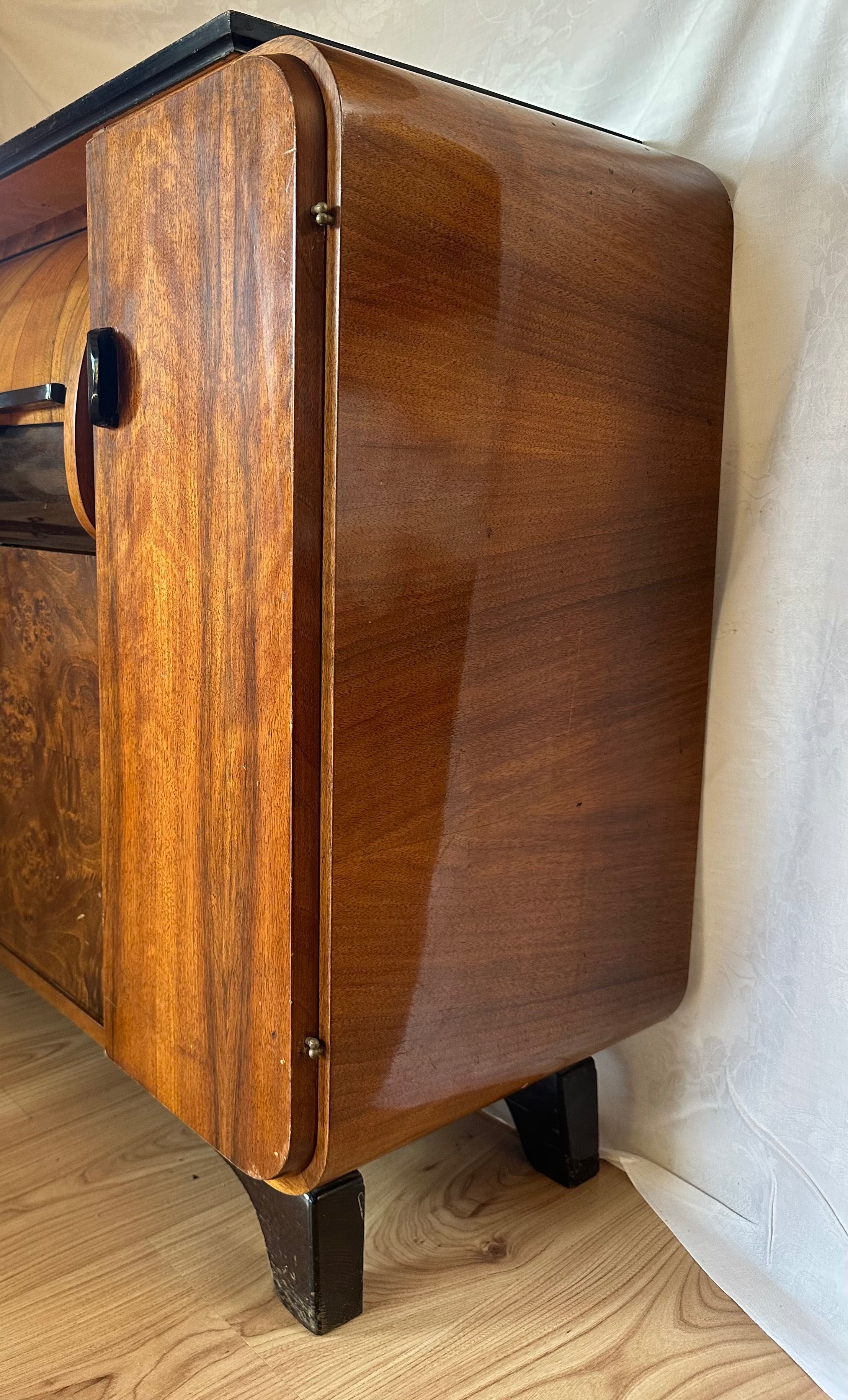Szafka adapter/barek projektu J.Halabala lata 50-te design Art Deco