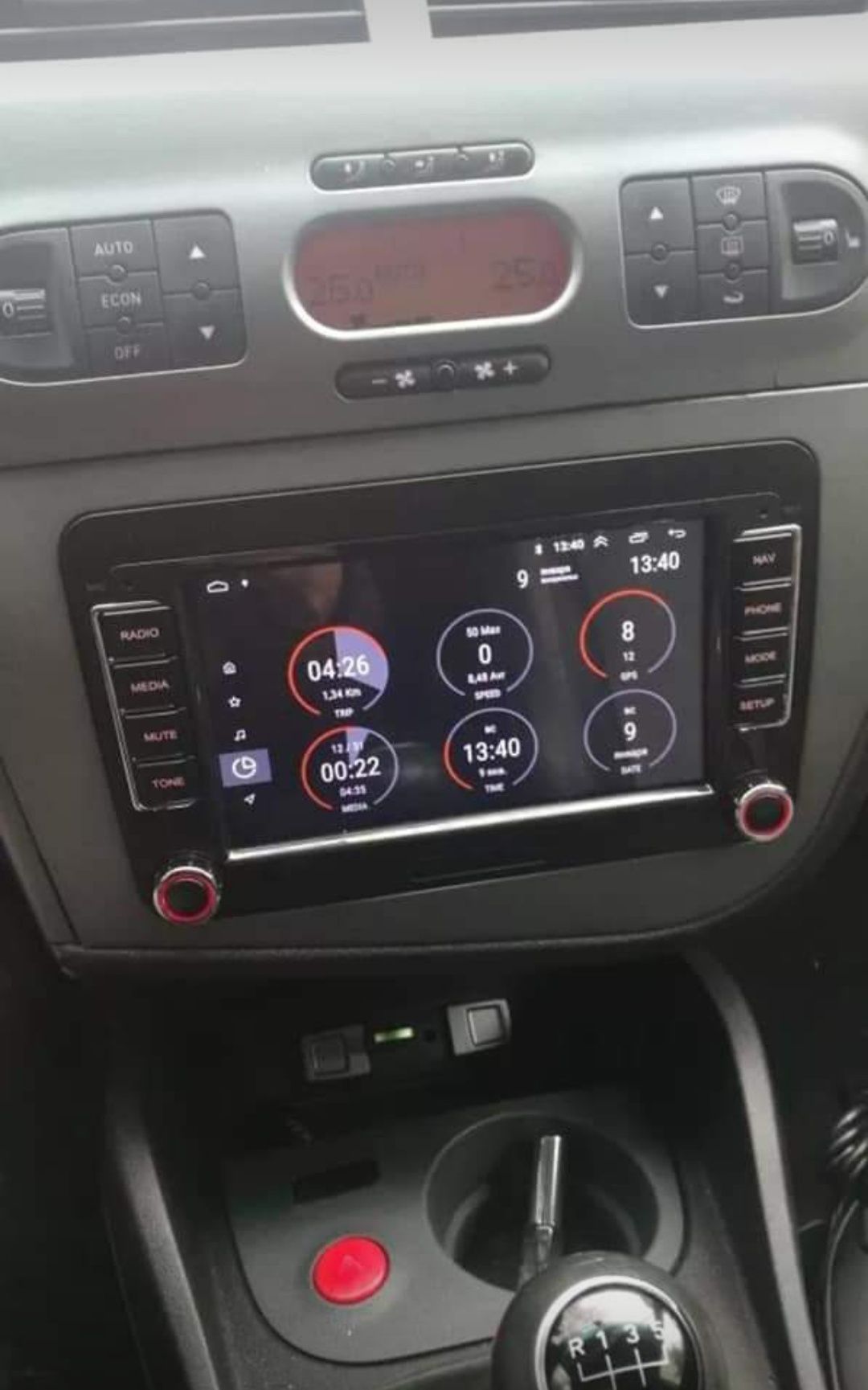 Rádio Android 12 com GPS SEAT LEON + Moldura própria (Artigo Novo)