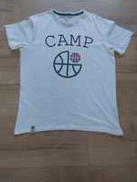 Biały T-shirt, L, Sinsay