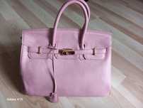 Hermes birkin duża torba skóra naturalna