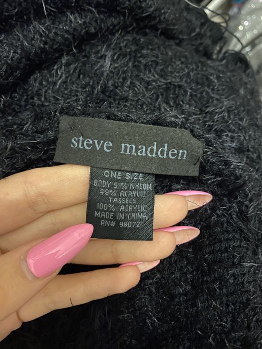 Пончо Steve Madden черное