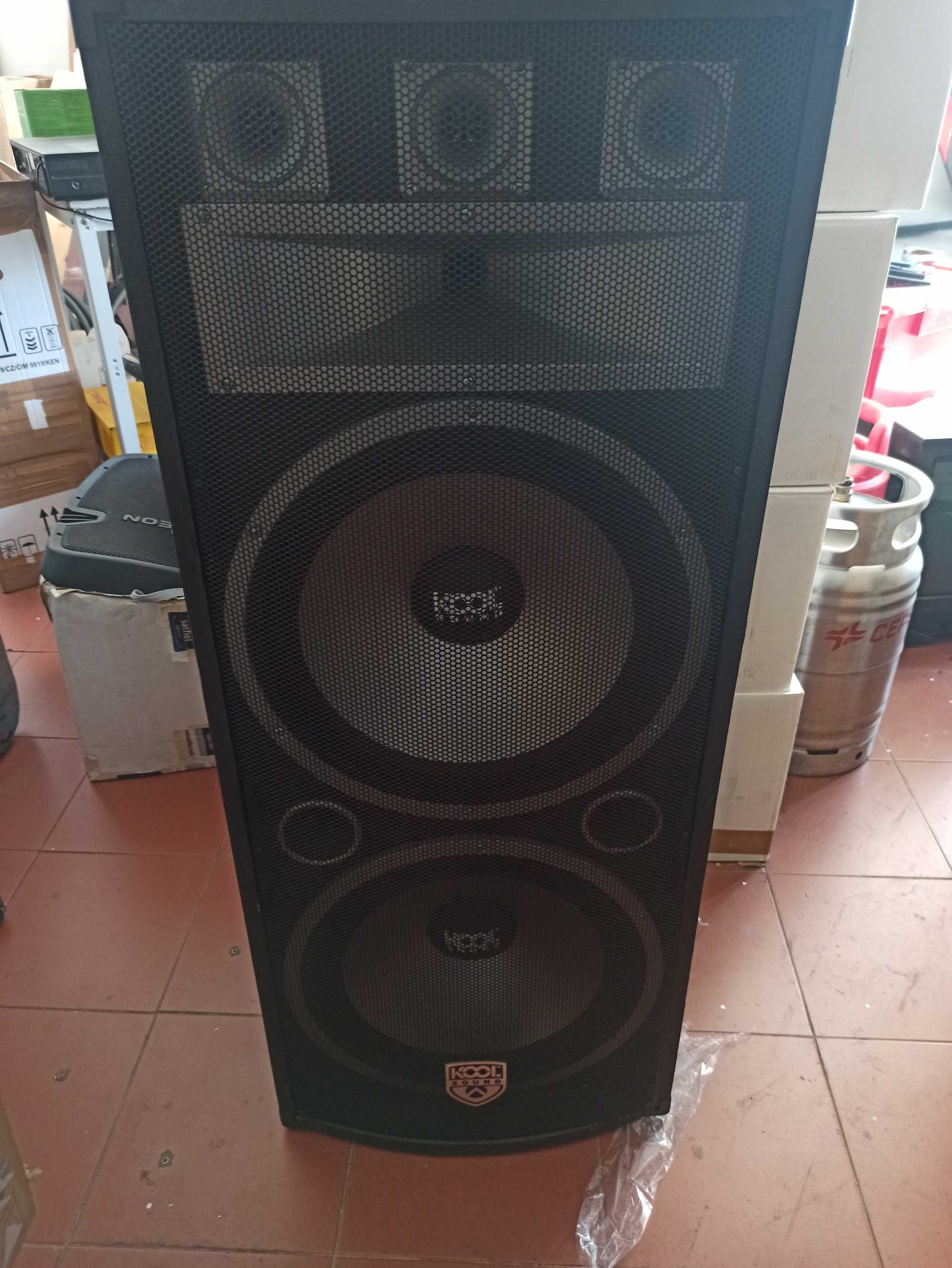 Colunas KoolSound 1000W 3 vias 106 dB 8 ohm [Par]