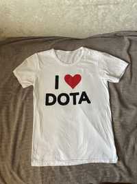 Футболка I Love Dota белая