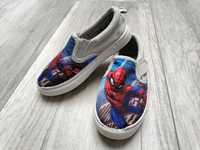 Szare trampki chłopięce Spider-Man, slip on, Smyk, Cool Club, 28