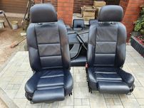 Komplet foteli sporty skóra granatowa Europa BMW E61 kombi grzane