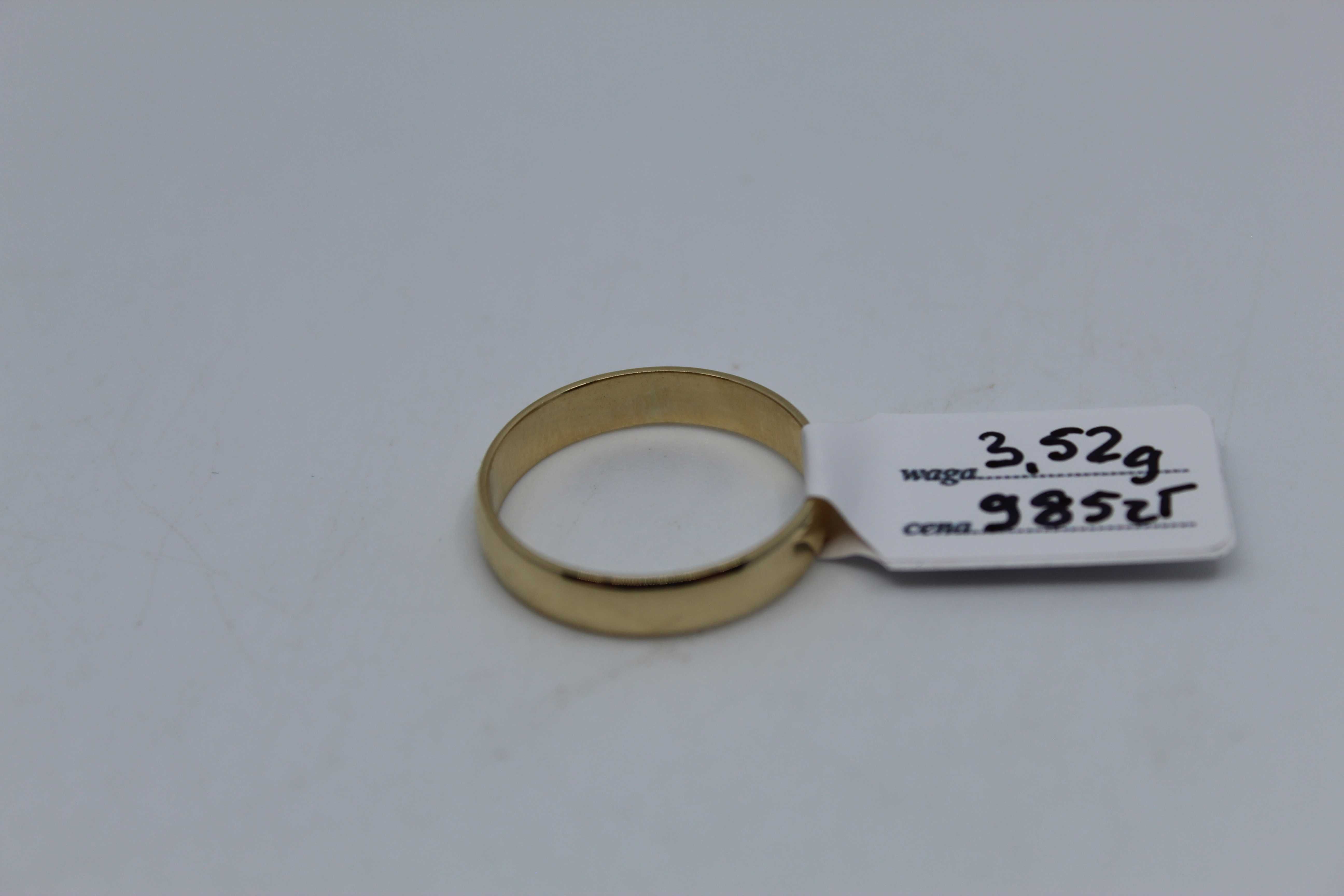 złota obrączka 585 14K 3,52 gram Rozmiar 20 NOWA Okazja