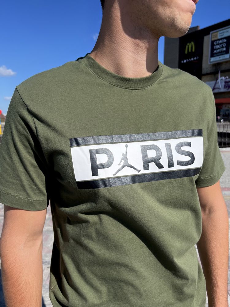 Мужская футболка Jordan Paris PSG хакки