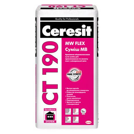 Ceresit CT 190 клей для приклеивания ваты