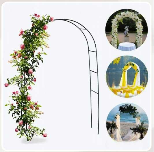 Садова арка, опора, пергола для квітів та витких рослин 240 см