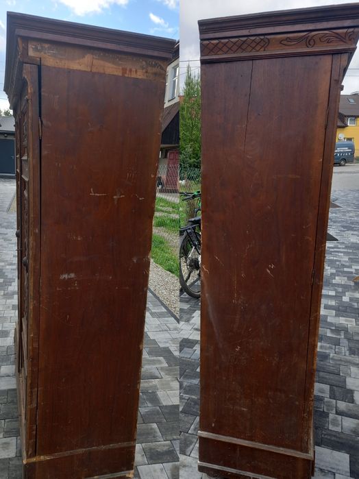 Zabytkowa 100 letnia szafa  antyk   do renowacji - obniżyłem cenę