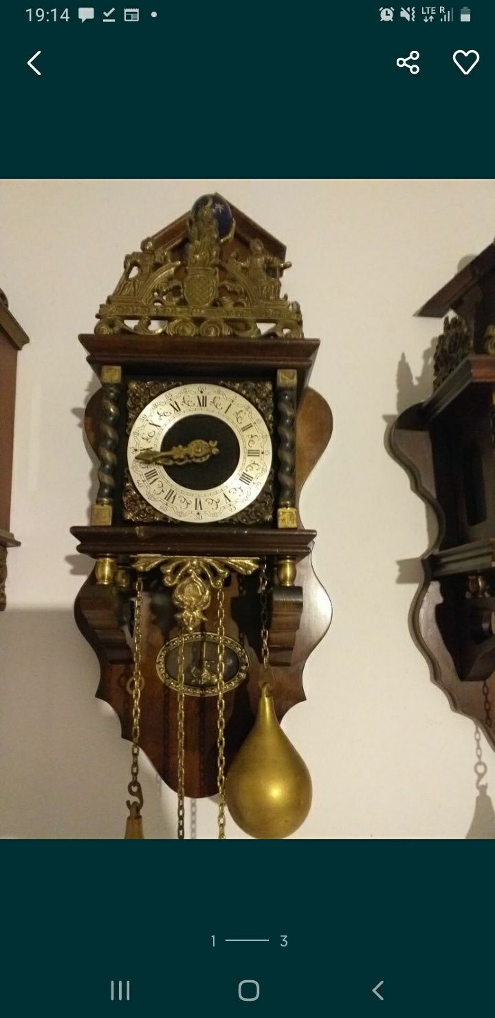 Stary atlas holenderski zegar