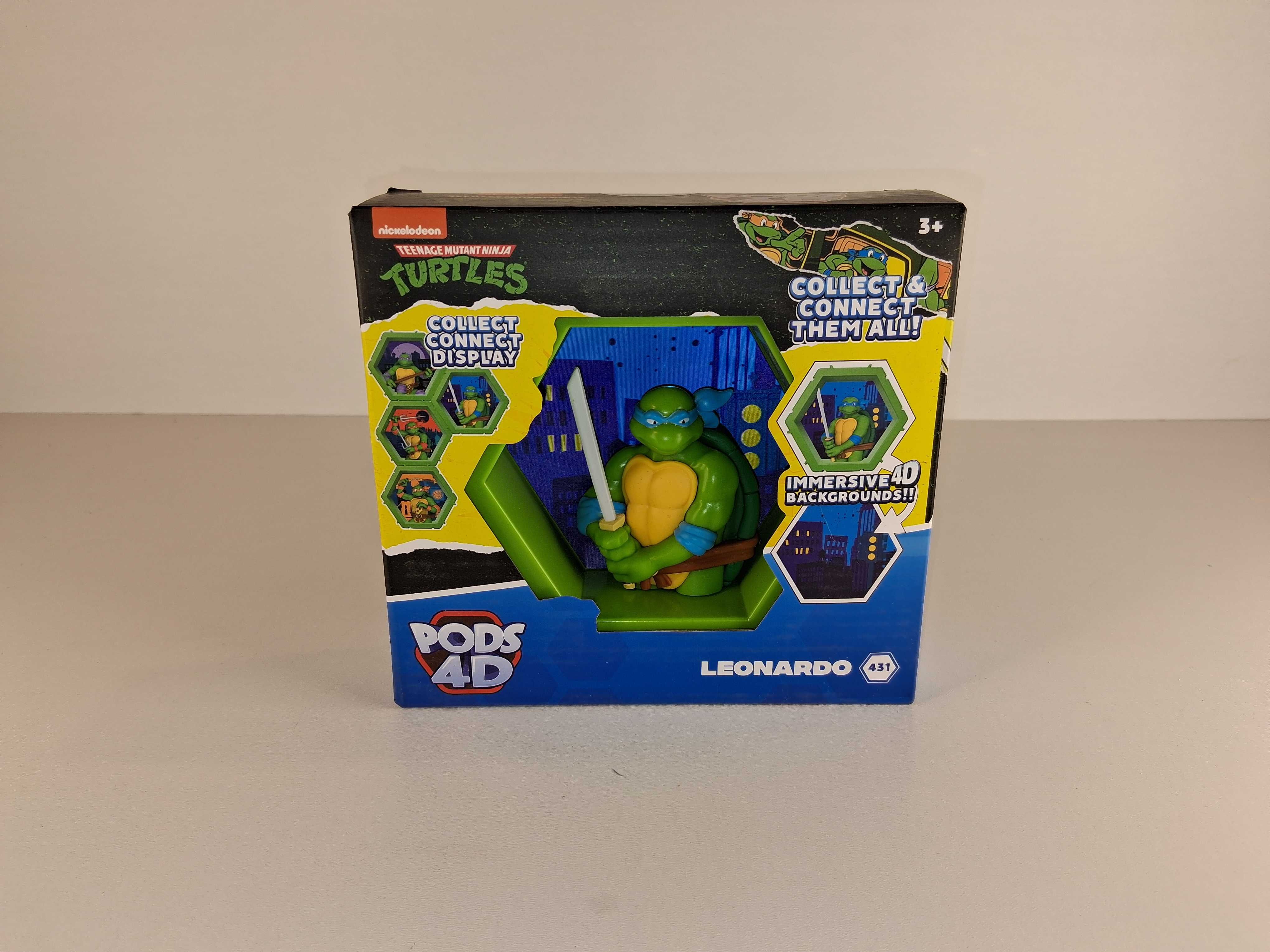 B096 Teenage Mutant Ninja Turtles Pods 4D Figurka Leonardo