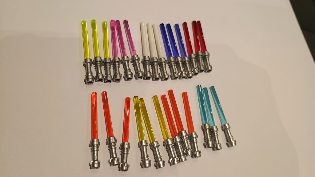 Klocki LEGO Nowe miecze świetlne mix 27 szt oryginalne