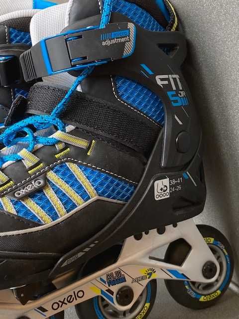 Rolki OXELO Fit 5 JR Rozmiar  (regulowany) 38-41  (nie używane)