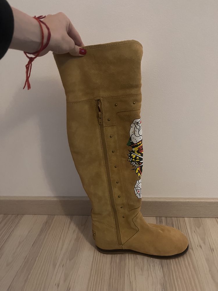Unikatowe buty zimowe Ed Hardy rozmiar 40 jak NOWE