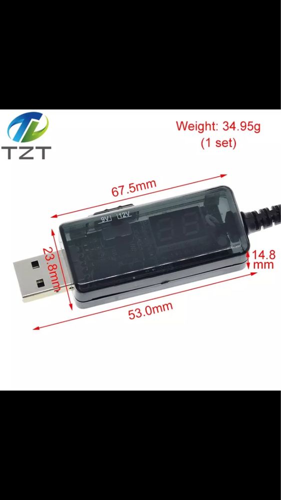 USB повышающий преобразователь постоянного тока от 5 В до 9 в 12 В USB