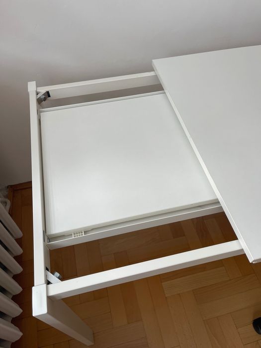 Stół kuchenny do jadalni biały rozkładany Ikea