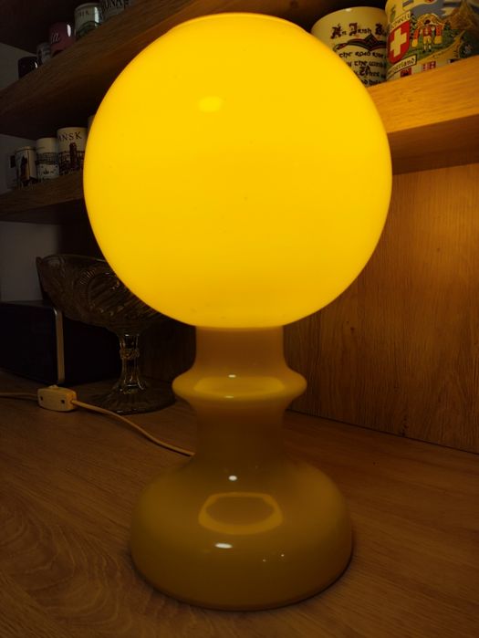 Polam Wieliczka 1977 lampa stołowa vintage PRL