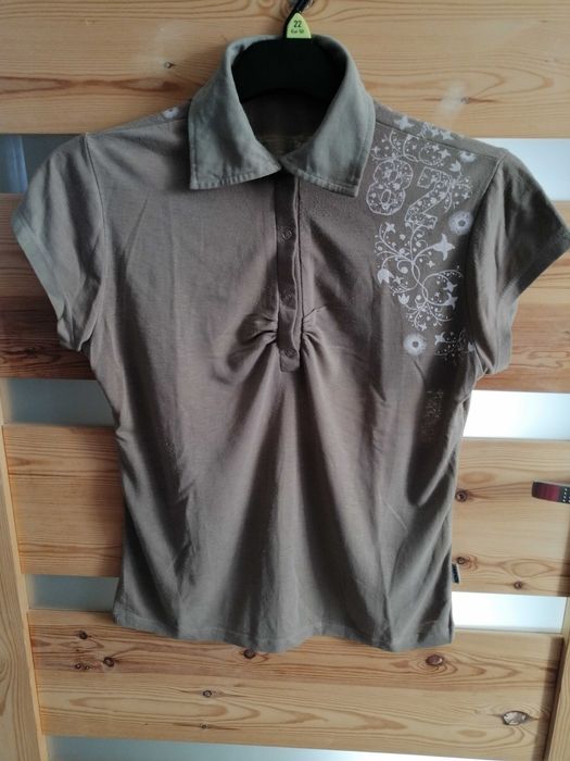 Bluzka damska typu polo z krótkim rękawem firmy Fashion w rozmiarze XL