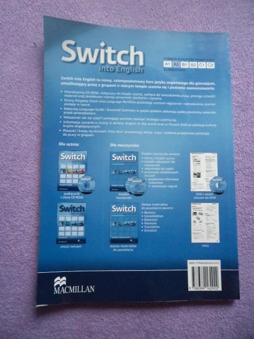 podręcznik SWITCH 2 podręcznik + PŁYTA CD do nauki języka angielskiego