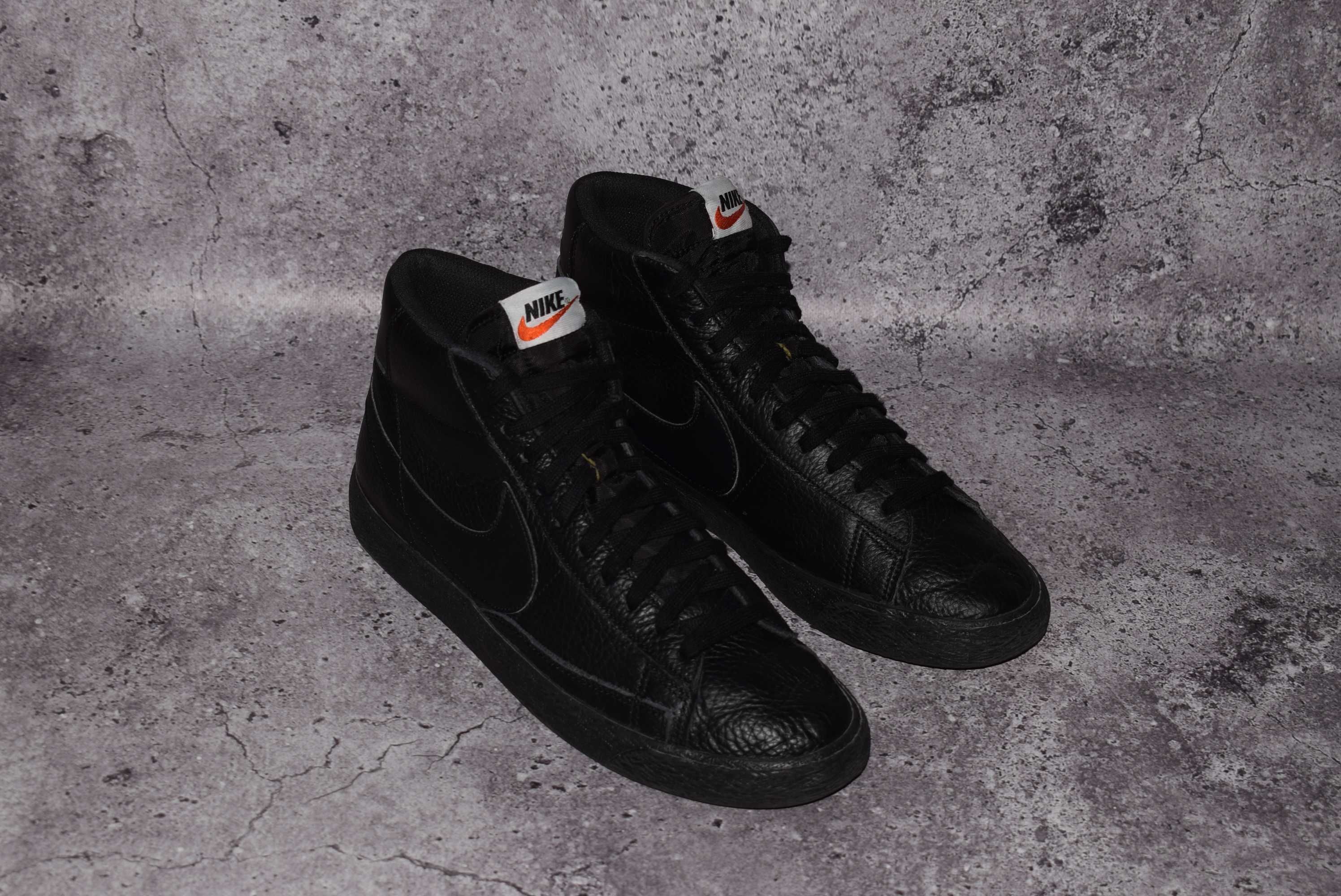 Nike Blazer Mid Premium (Мужские Кожаные Кроссовки Найк Блейзер )