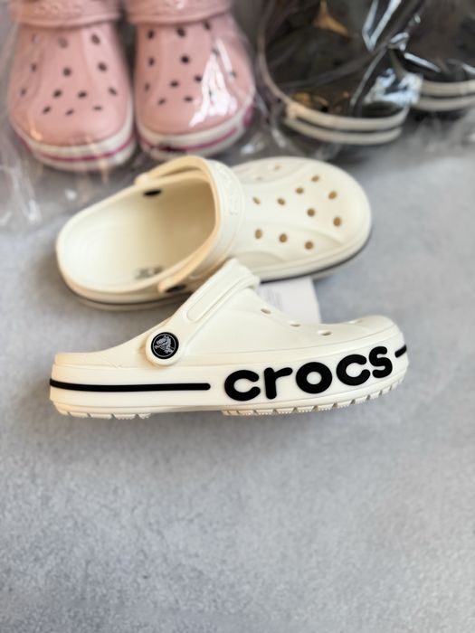 Кроксы Crocs Bayaband Clog White Білі Крокси Тапки Сабо