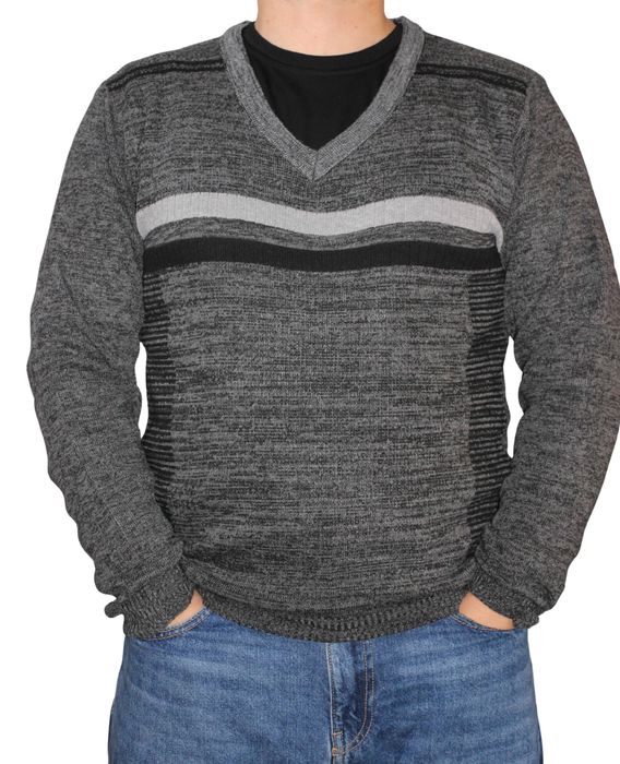 Męski SWETER W SEREK. nowa kolekcja 2026 rozmiary od L do 3XL