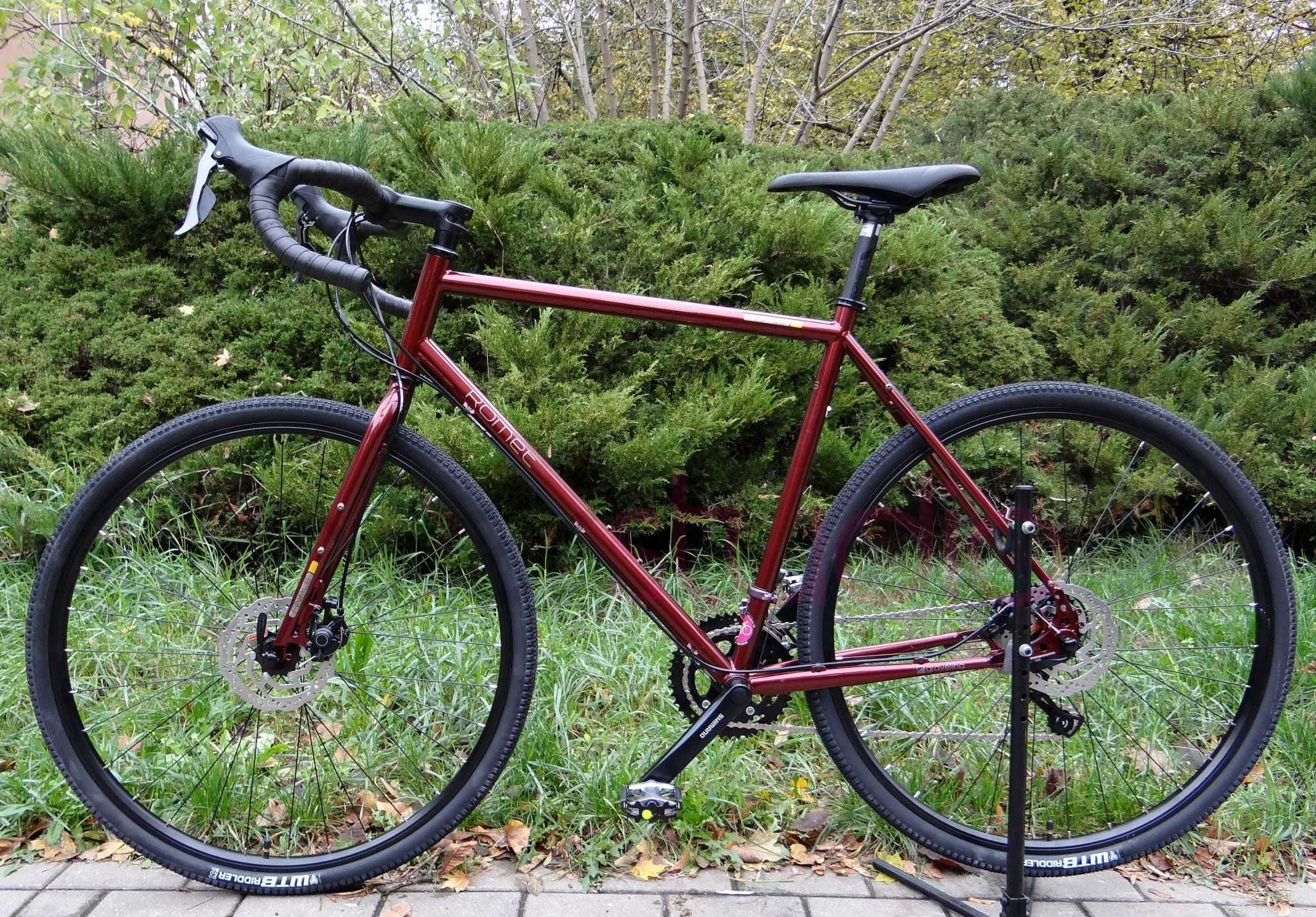 Romet Finale bordowy 2024 XS S XL Cr-Mo Shimano Claris gravel
