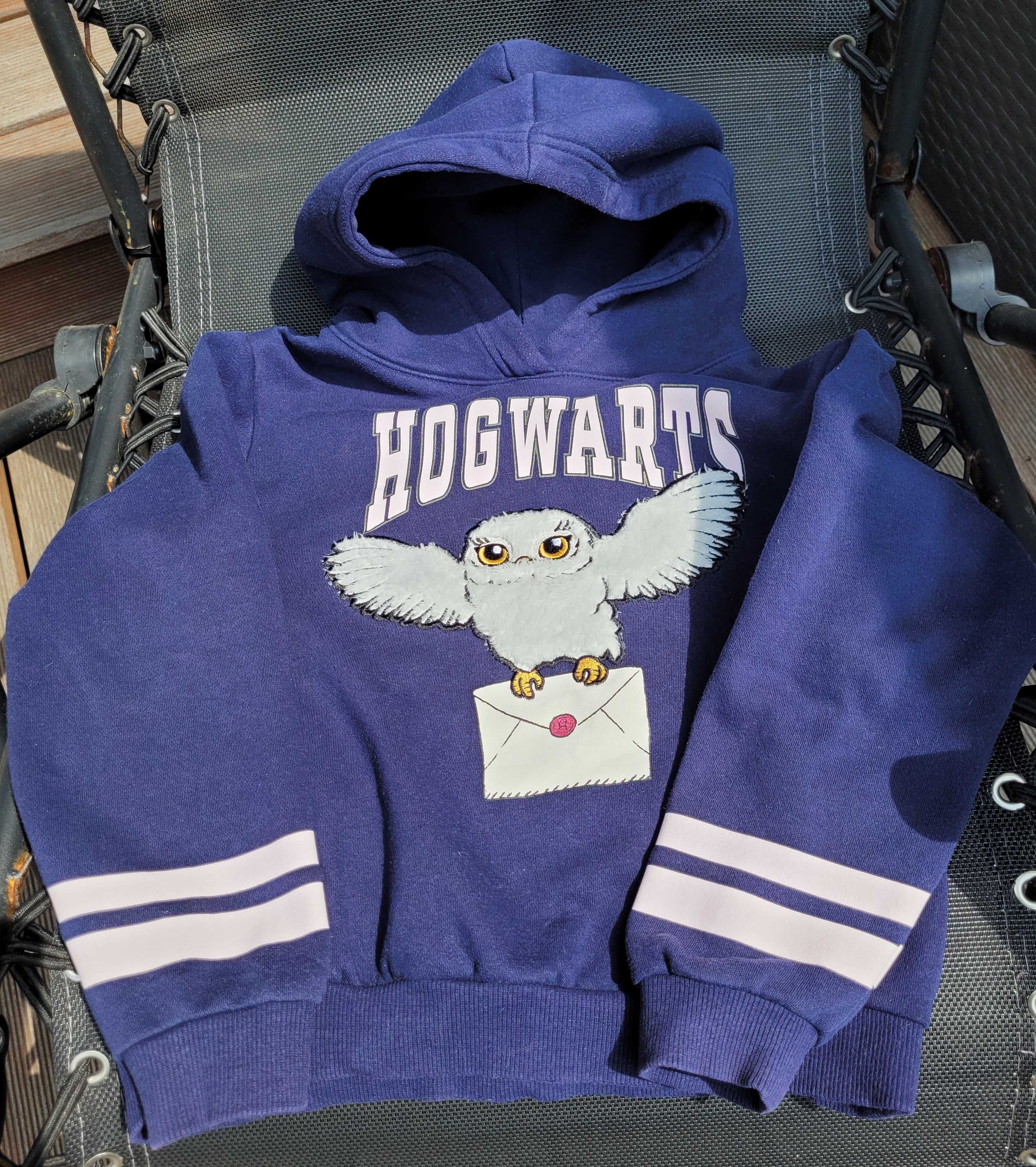 Bluza z kapturem H&M 122/128cm 6-8lat Harry Potter Hedwiga Kaptur Sowa