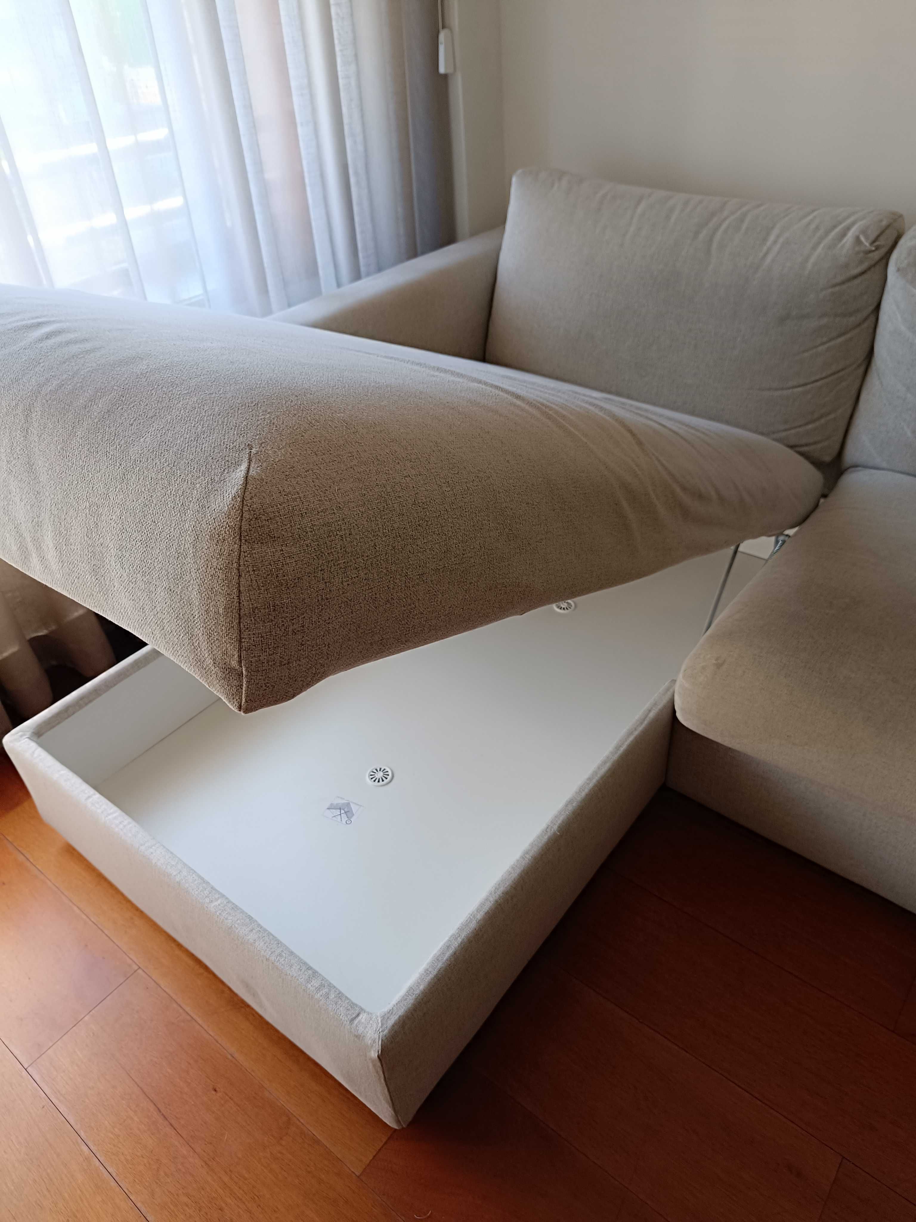 Sofá Chaise lounge cinza