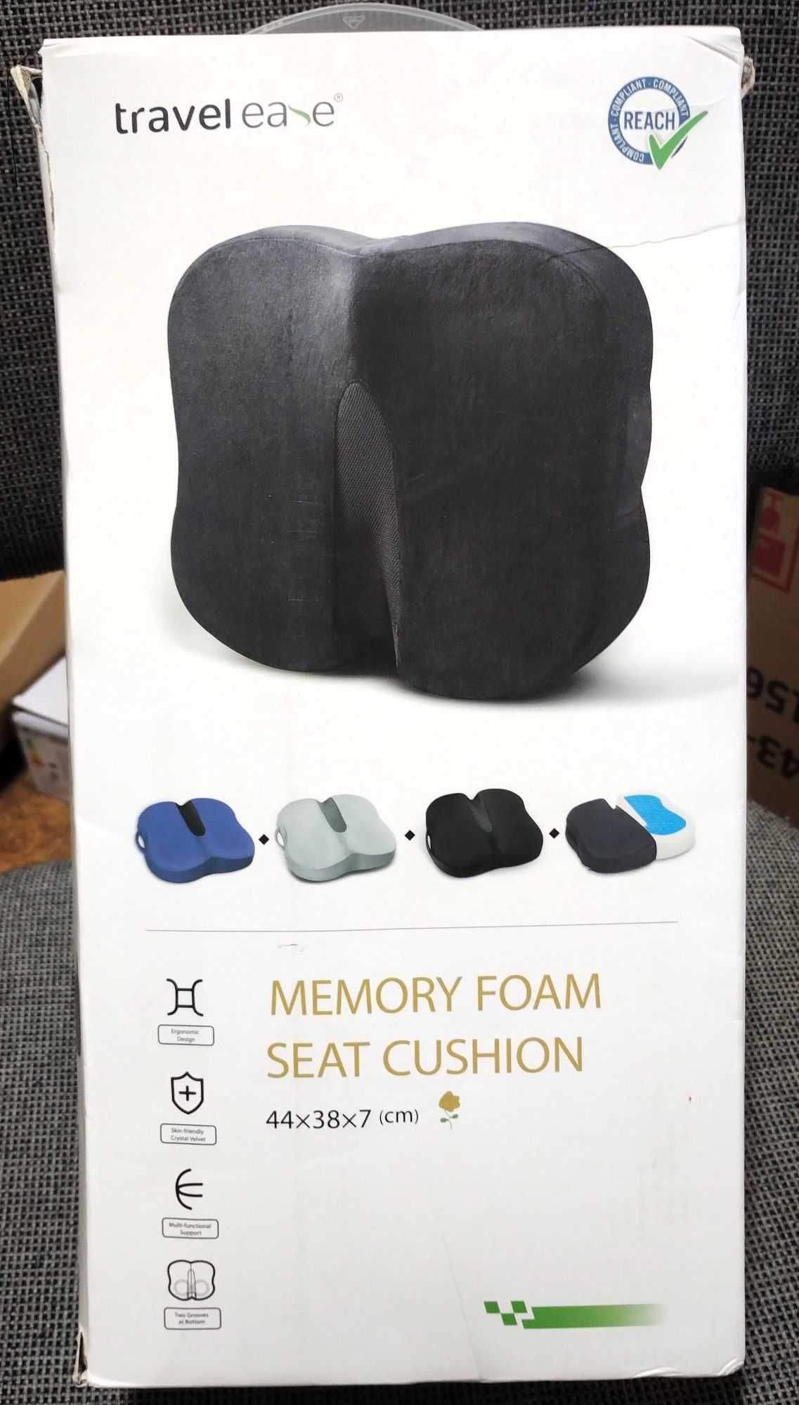 Poduszka na siedzenie Travel Ease Ergonomic Pillow Premium Memory Foam