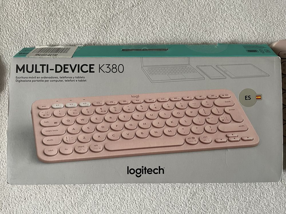 Klawiatura logitech K380 różowa