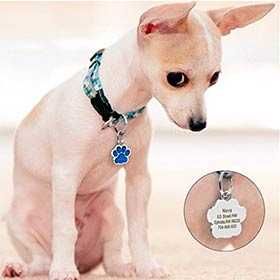 Медальйон для тварин Адресник Медальон для Собак и Кошек в виде Лапы