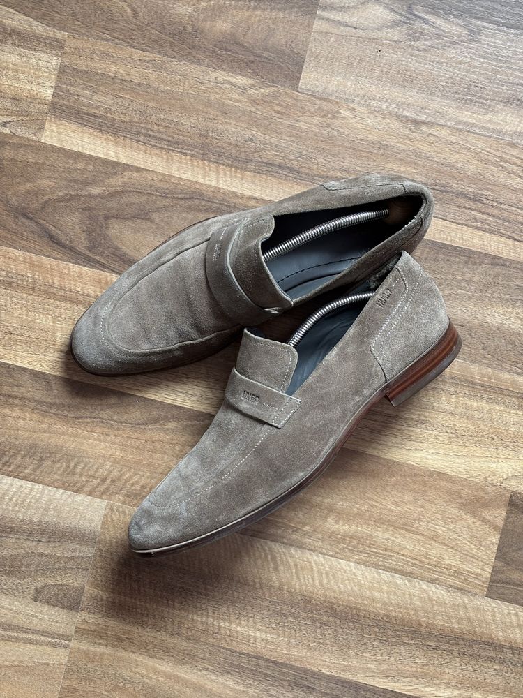 HUGO BOSS Loafers замшеві туфлi оригінал