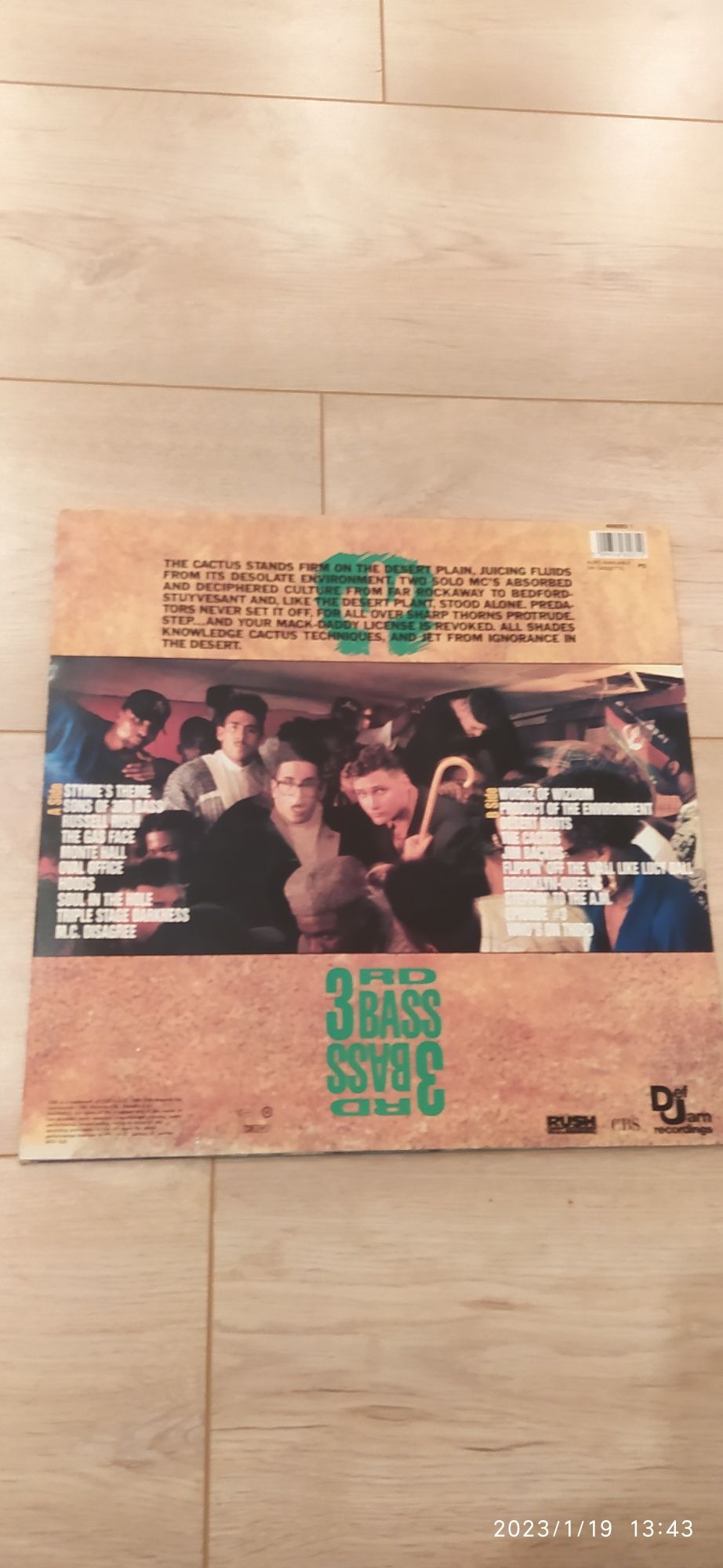 3rd Bass The Cactus Al/Bum LP Album Def Jam Records UK 1989 Hip Hop