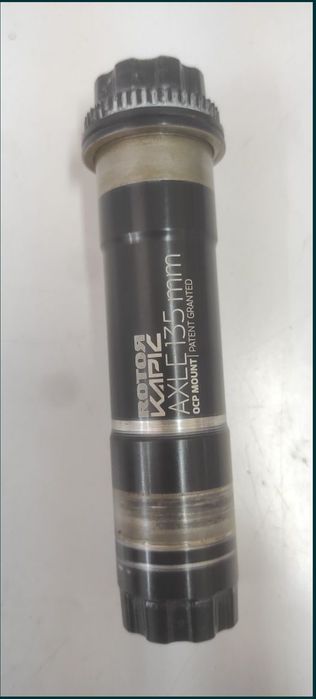 Pedaleira Rotor Kapic alumínio preto+ proteção + eixo + prato 34t