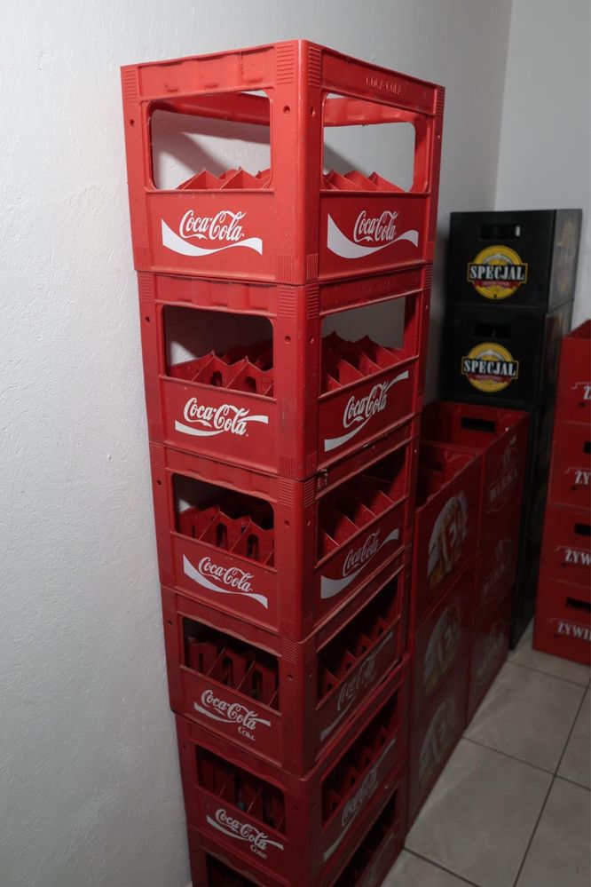 Skrzynki po piwie (różne) i coca-coli