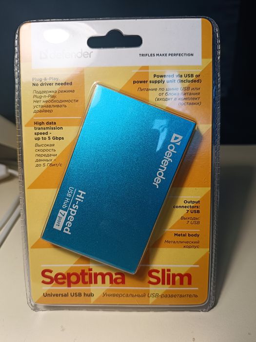 USB-хаб Defender Septima Slim USB 2.0