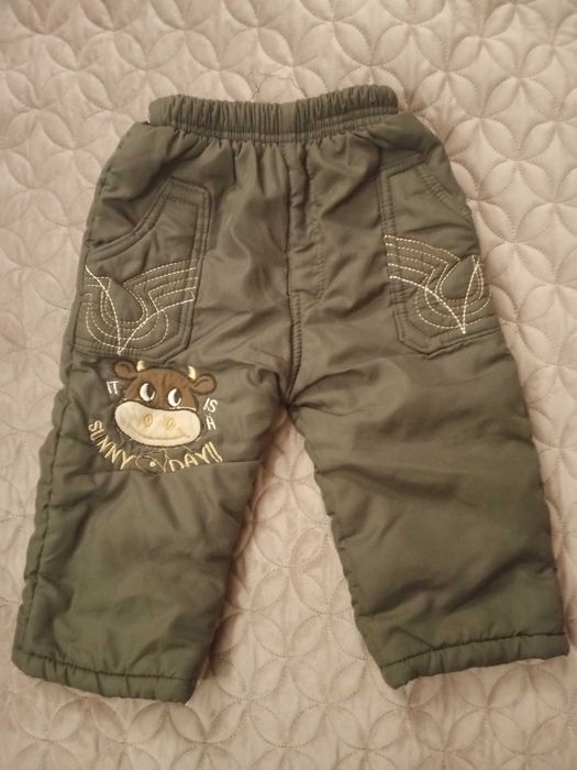 Spodnie ocieplane dla dziecka, rozm. 80