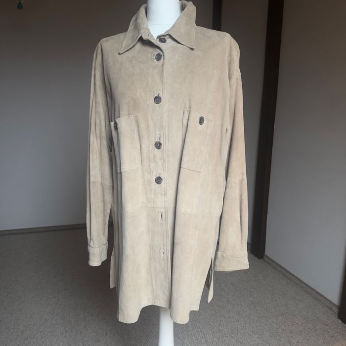 Рубашка із замша оверсайз