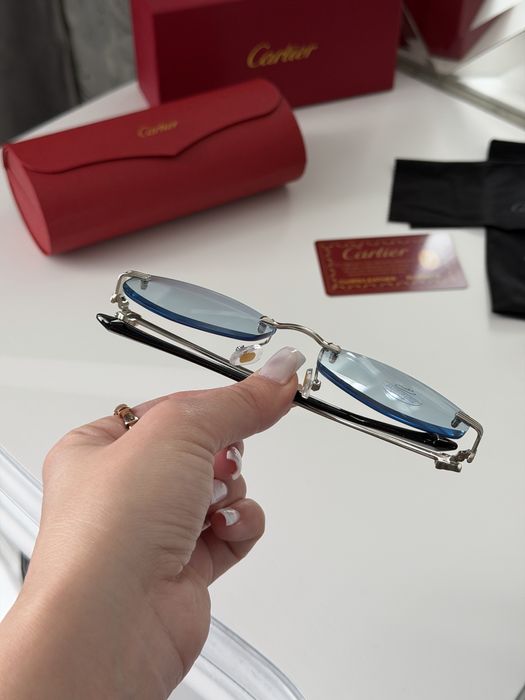 Солнцезащитные очки cartier антиблик полный комплект