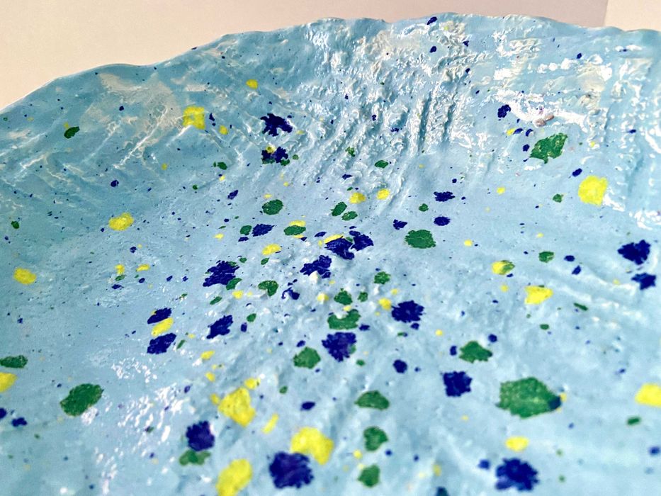 Prato decorativo artesanal