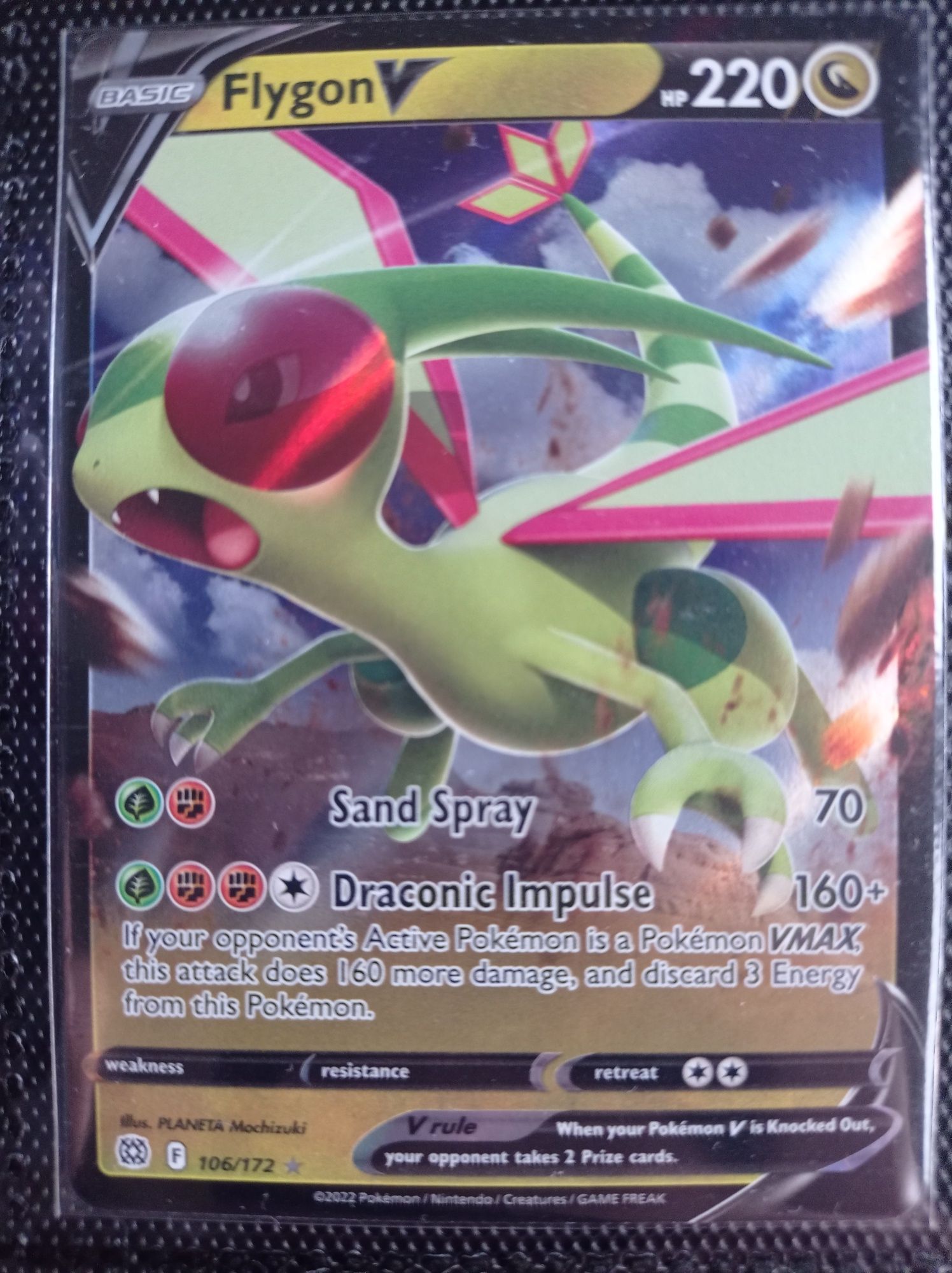Oryginalna Karta Pokemon Flygon V