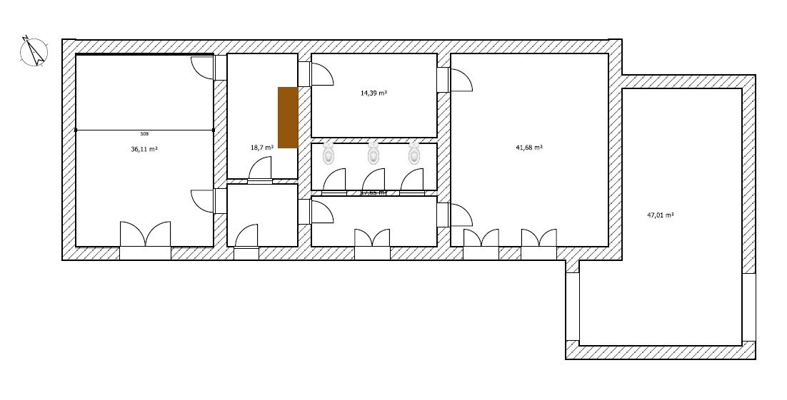 Dom mieszkalny usługowo handlowy 320m² z stodołą w dobrym stanie