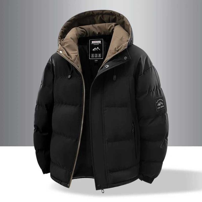 Чоловіча зимова тепла куртка з капюшоном великий розмір 60 Нова